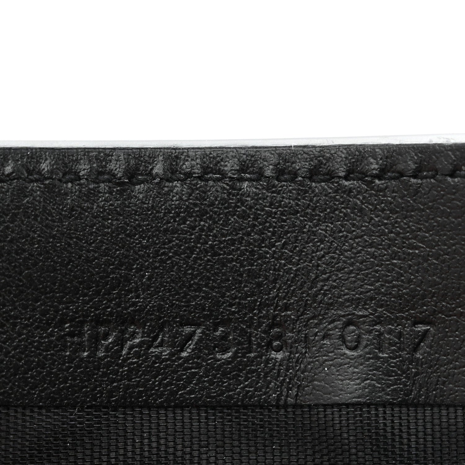 Saint Laurent Calfskin Crocodile Embossed Bill Clip Card Case Black 7 of 7