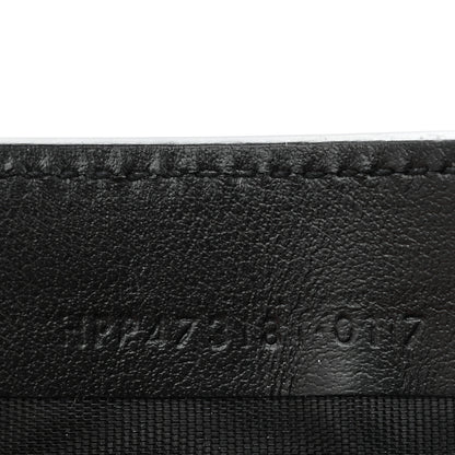 Saint Laurent Calfskin Crocodile Embossed Bill Clip Card Case Black 7 of 7