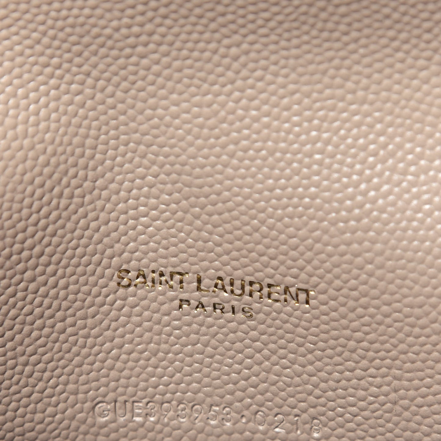 Grain De Poudre Matelasse Chevron Monogram Envelope Chain Wallet Dark Beige