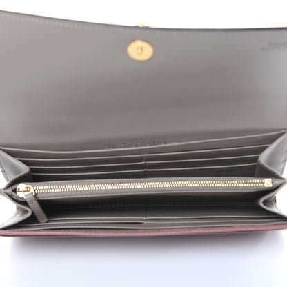 Fendi Vitello Liberty Vitello Century Bi-Color By The Way Continental Wallet English Rose Tortora 5 of 8