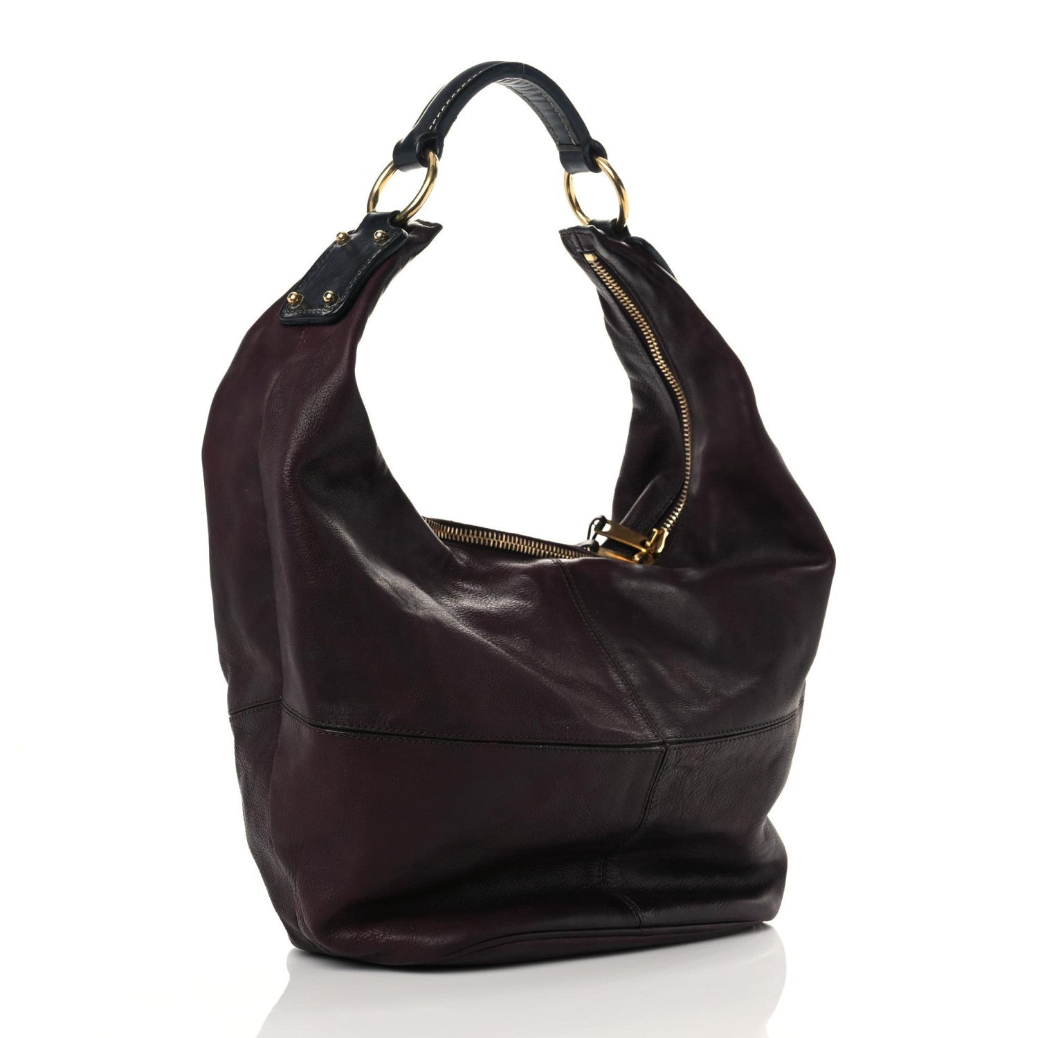 Celine Calfskin Hobo Burgundy 3 of 18