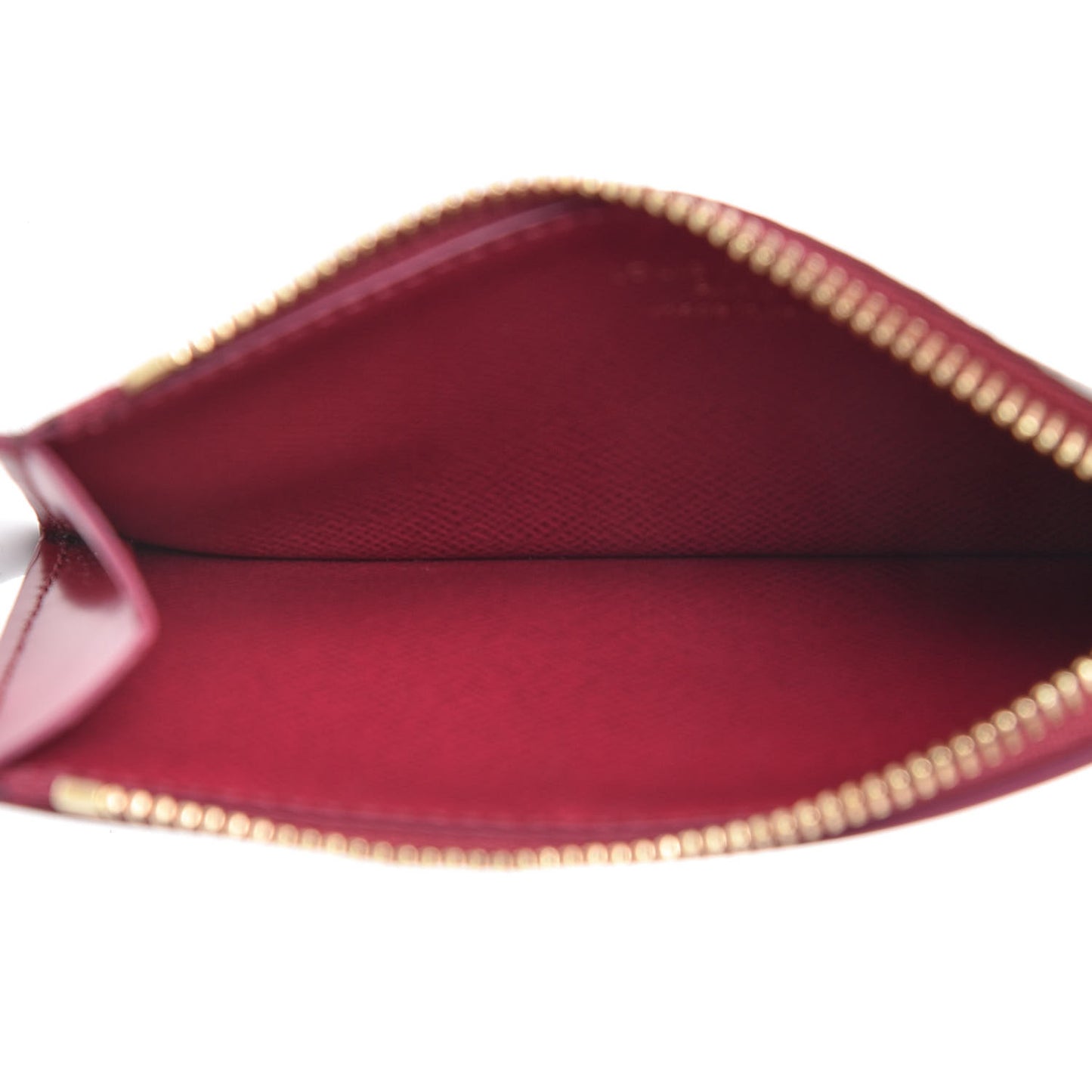 Monogram Zipped Card Holder Fuchsia