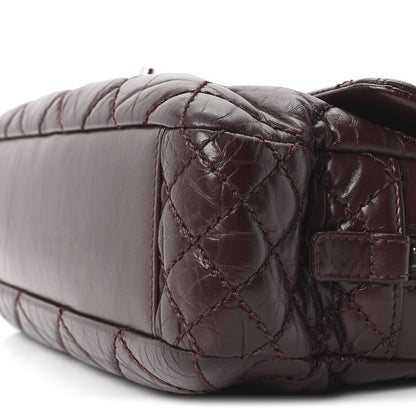 Chanel Aged Calfskin Medium New Portobello Flap Burgundy 10 of 10