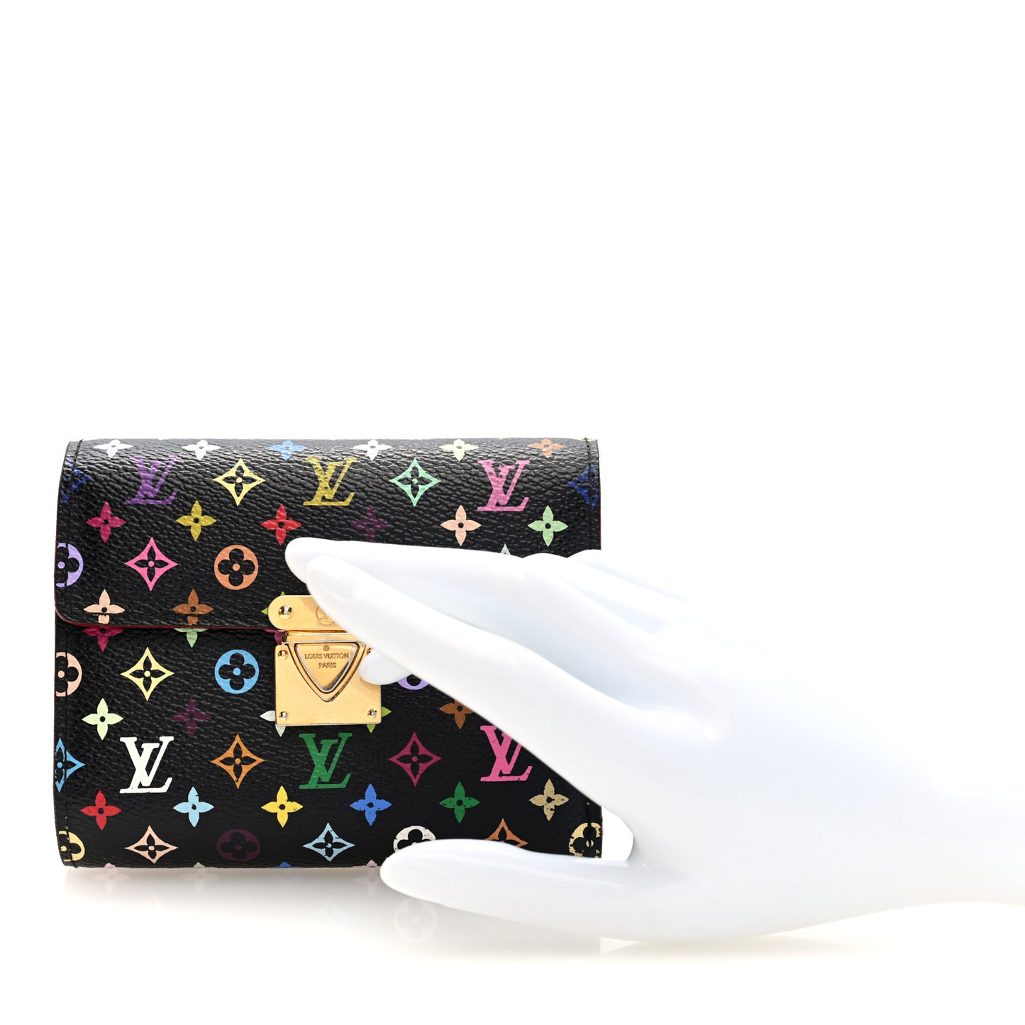 Monogram Multicolor Koala Wallet Black