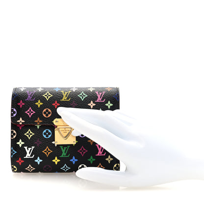 Louis Vuitton Monogram Multicolor Koala Wallet Black 2 of 7