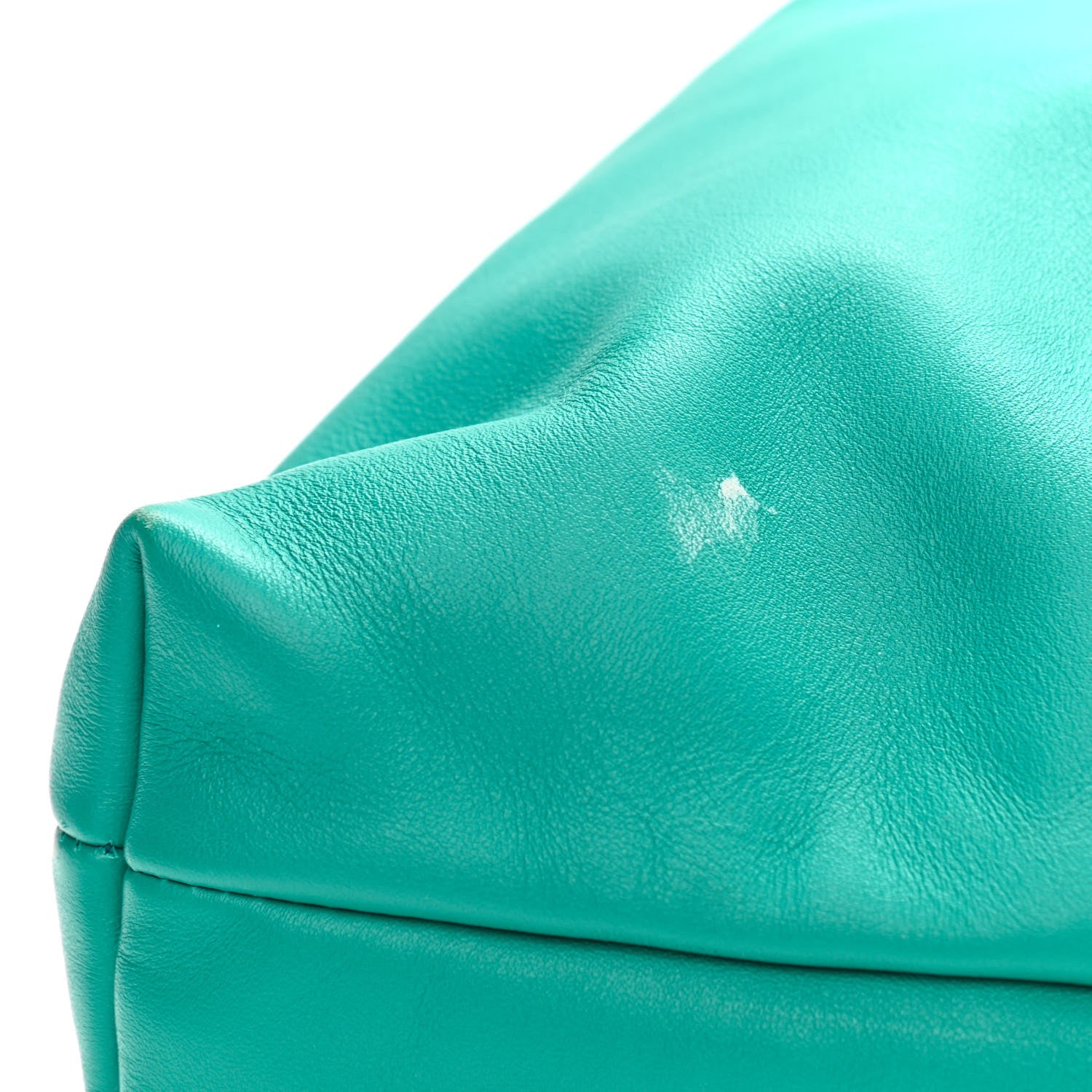 Miu Miu Soft Calf Softy Shoulder Bag Peacock Blue 11 of 11
