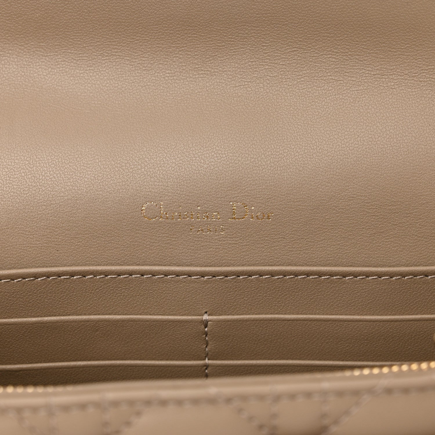 Christian Dior Lambskin Cannage Chain My Dior Daily Chain Pouch Powder Beige 6 of 10