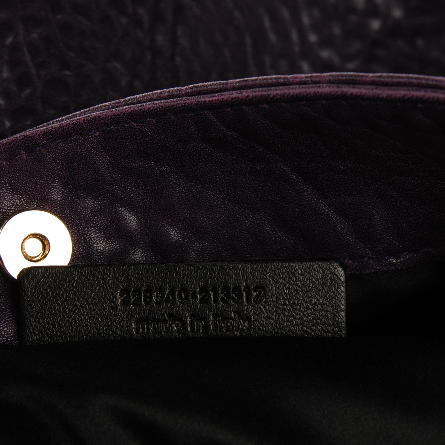 Saint Laurent Lambskin Large Roady Hobo Purple 7 of 7