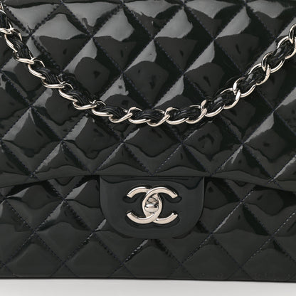 Chanel Patent Quilted Jumbo Double Flap Black 11 of 11