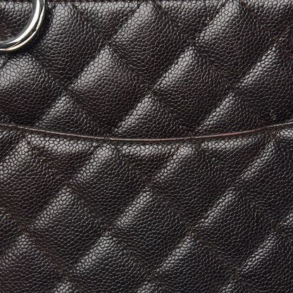 Chanel Caviar Quilted Grand Shopping Tote GST Dark Brown 13 of 15
