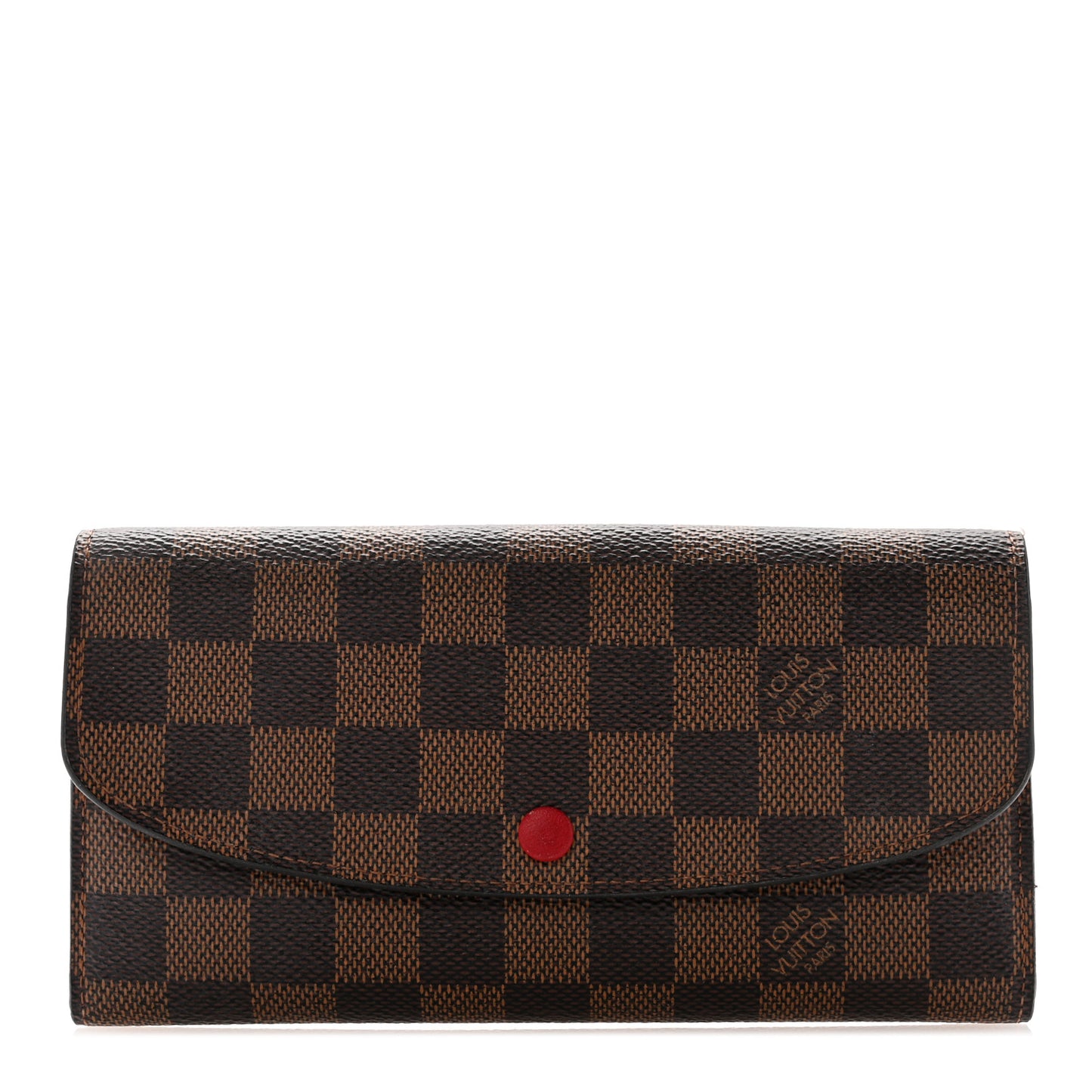Damier Ebene Emilie Wallet Red