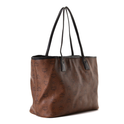 MCM Visetos Shopper Tote Brown 2 of 9