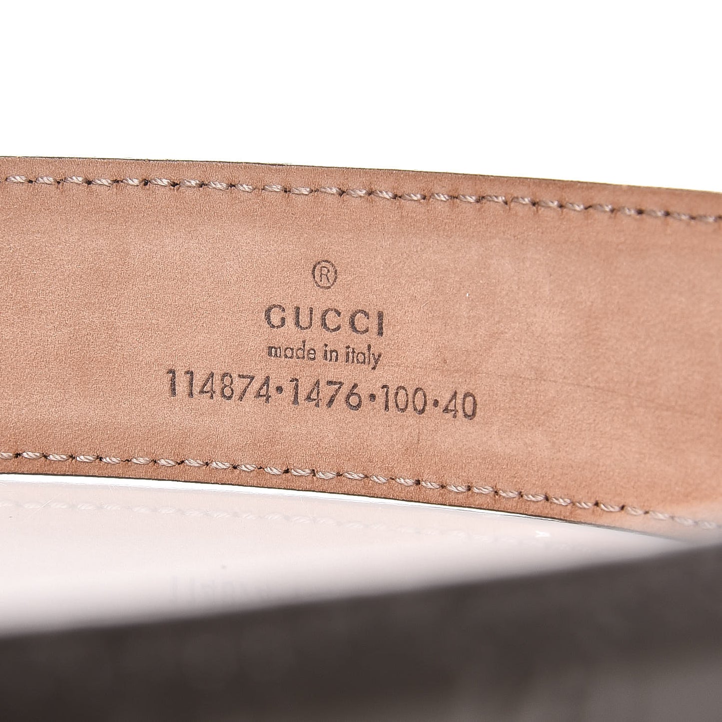 Shine Microguccissima Interlocking G Belt 100 40 Acero