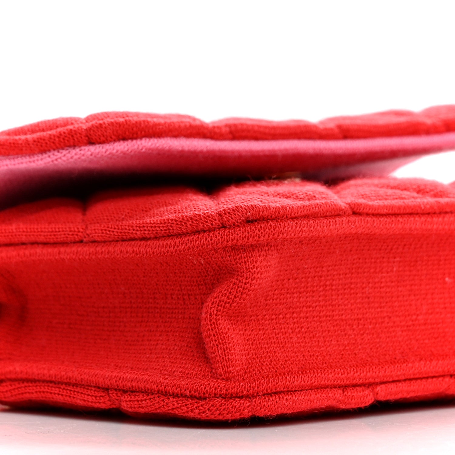 Chanel Jersey Quilted Micro Mini Flap Red 9 of 10