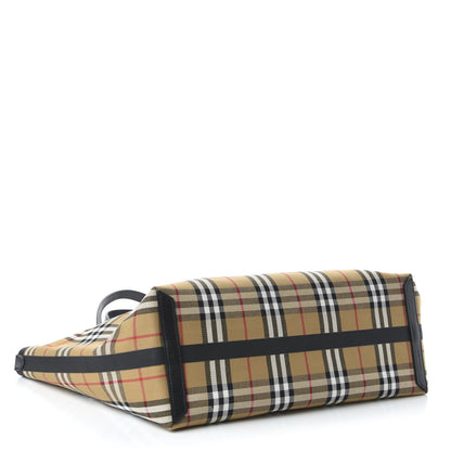 Burberry Vintage Check The Giant Reversible Tote Antique Yellow Bright Red 4 of 16