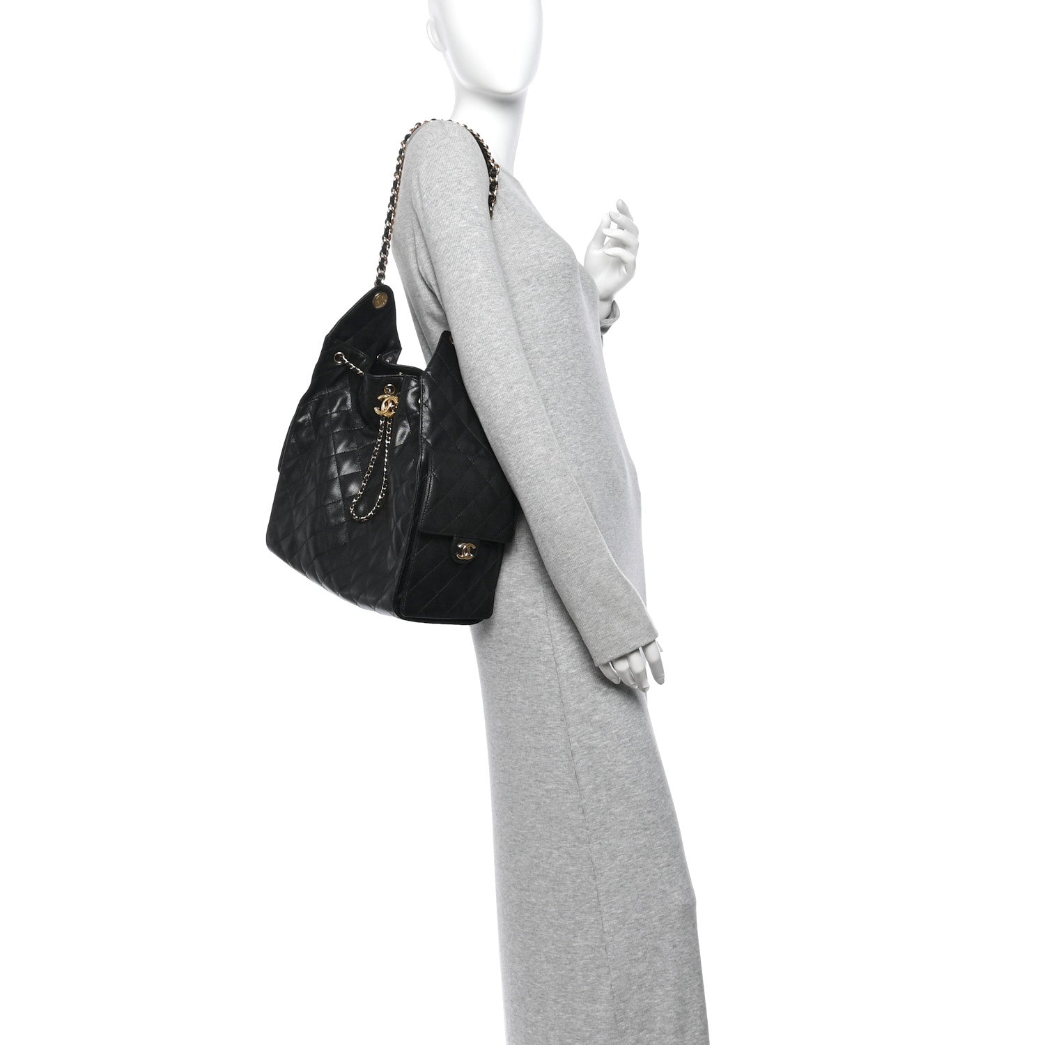 Chanel Caviar Quilted Medium Chanel 25 Handbag Black 2 of 12
