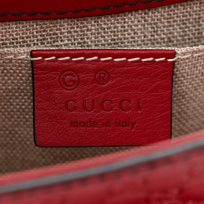 Gucci Soft Microssima Mini Emily Chain Shoulder Bag Rosso 6 of 10
