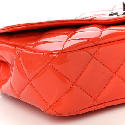 Chanel Patent Quilted Small Coco Shine Flap Orange 9 of 10