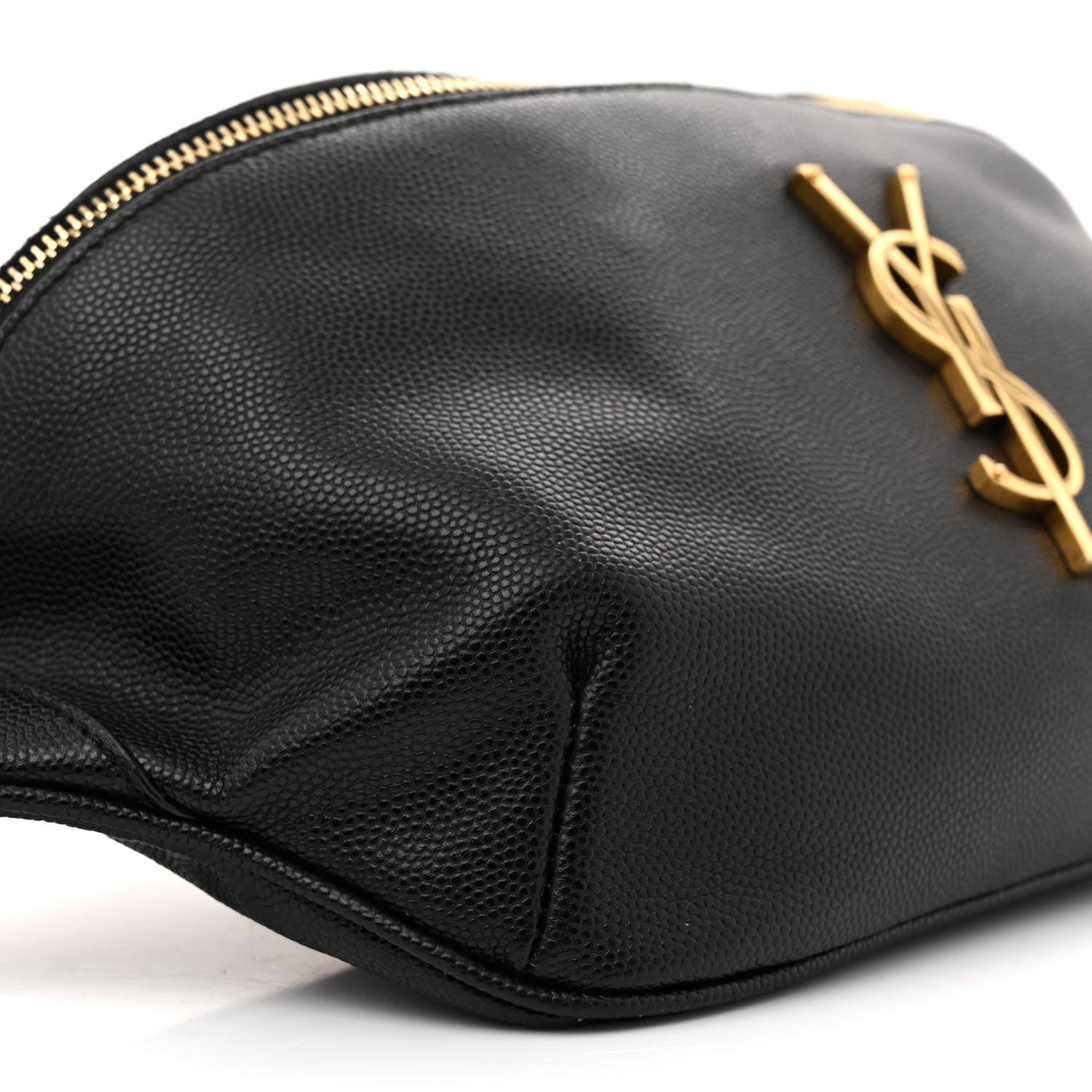 Saint Laurent Grain De Poudre Monogram Belt Bag Black 9 of 13