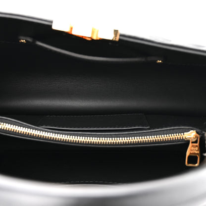 Louis Vuitton Lambskin Quilted Flower Capucines East West MM Black 6 of 12