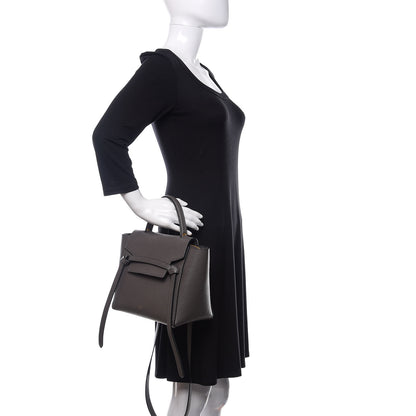 Celine Grained Calfskin Micro Belt Bag Grey 3 of 10