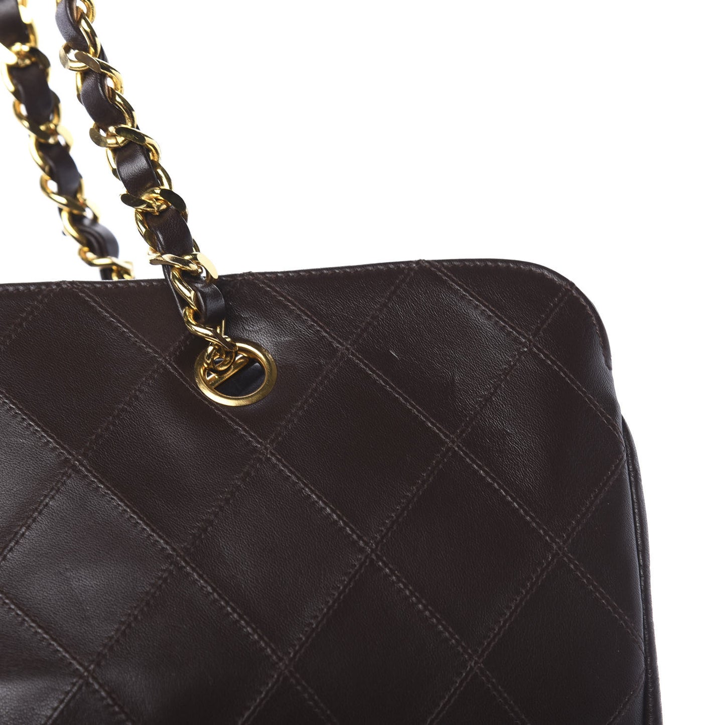 Calfskin Stitched XL Weekender Brown