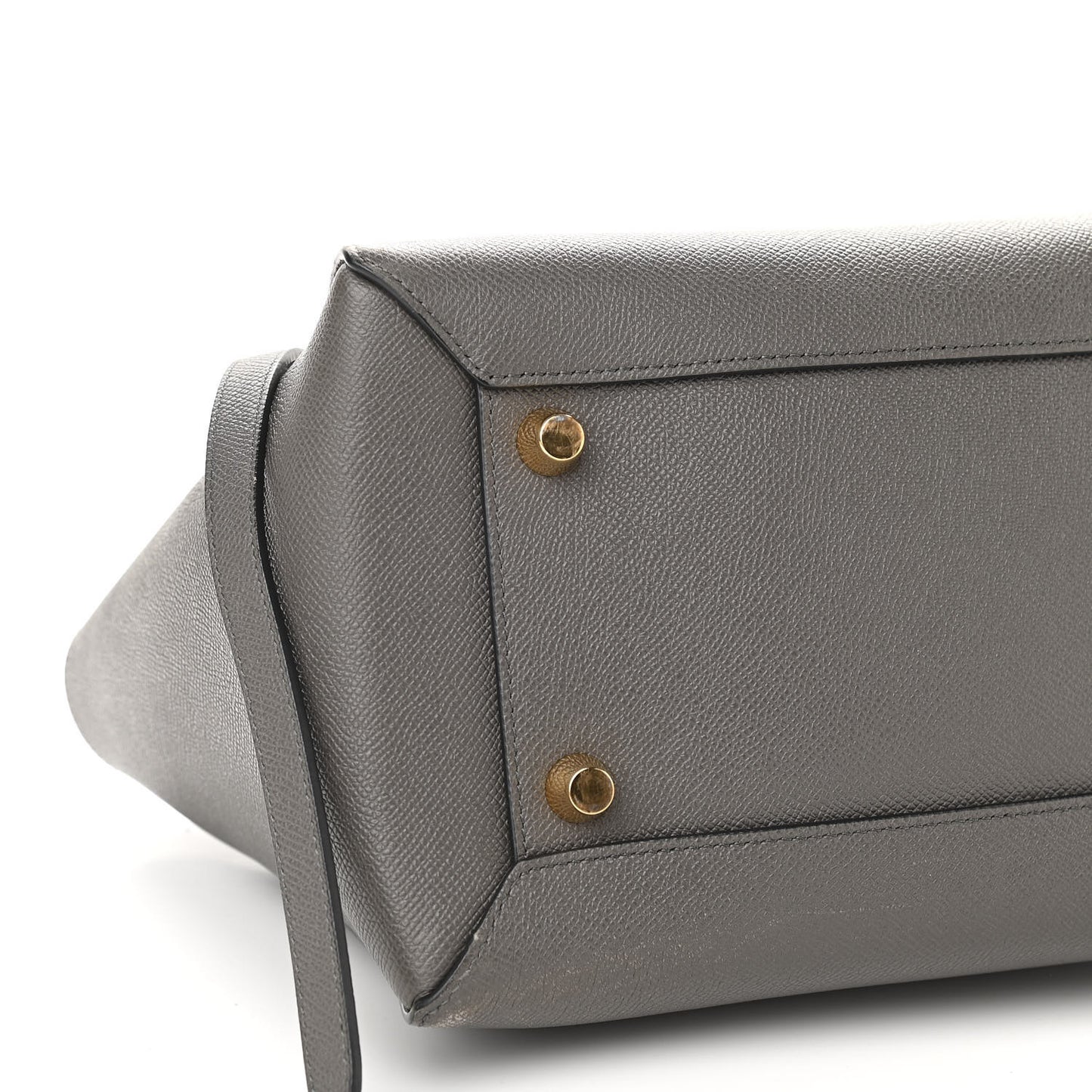 Grained Calfskin Mini Belt Bag Grey