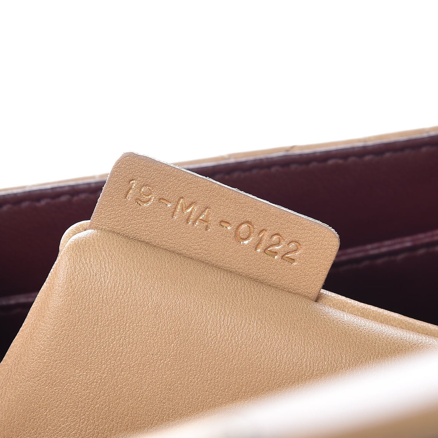Lambskin Cannage Medium Miss Dior Flap Beige