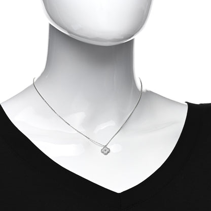 Van Cleef & Arpels 18K White Gold Diamond Sweet Alhambra Pendant Necklace 2 of 6