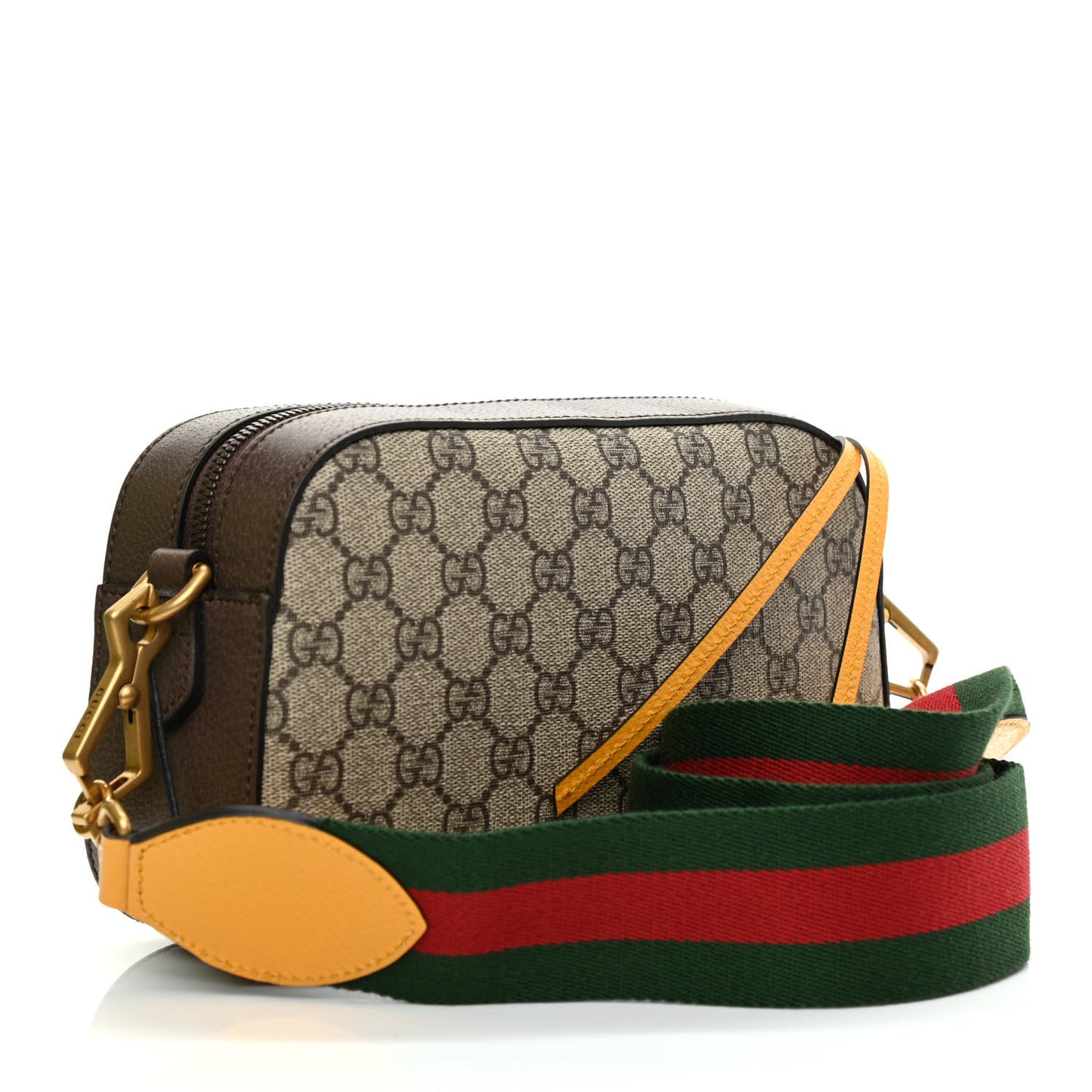 GG Supreme Monogram Web Neo Vintage Shoulder Bag Beige New Acero Crop