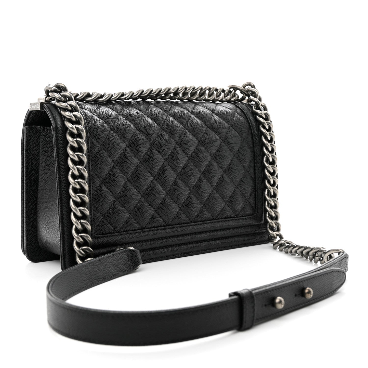 Chanel Caviar Quilted Medium Boy Flap Black 3 of 11