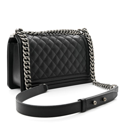 Chanel Caviar Quilted Medium Boy Flap Black 3 of 11