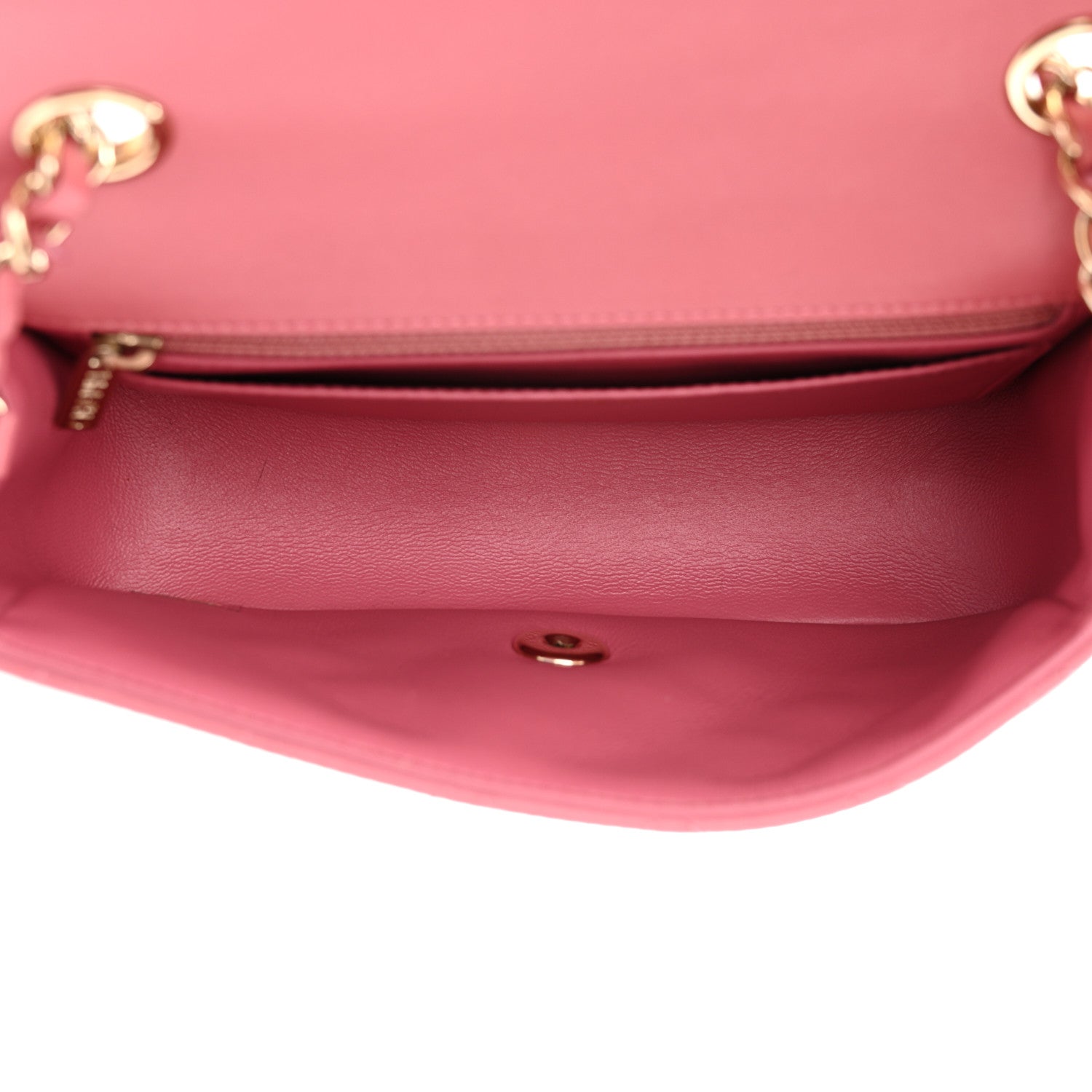 Chanel Lambskin Quilted Valentine Charms Mini Rectangular Flap Pink 5 of 13
