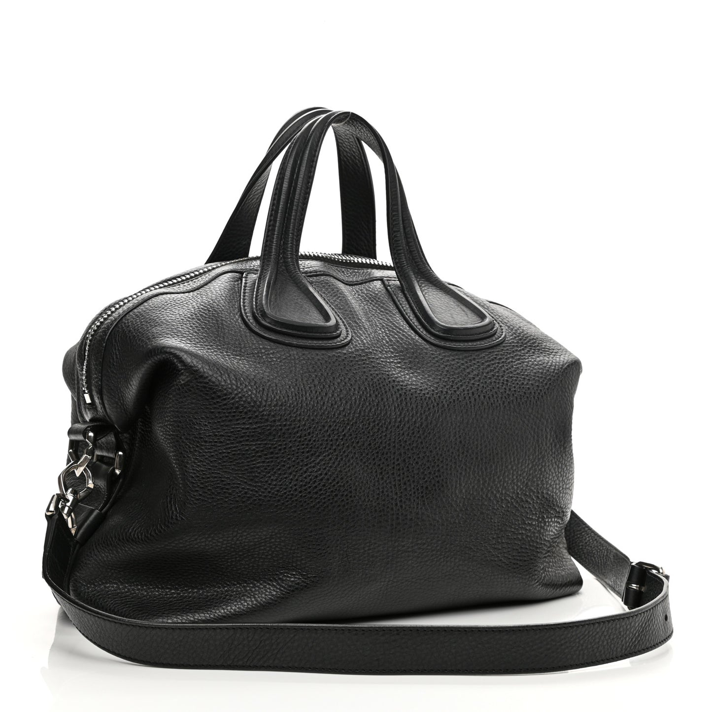 Pebbled Calfskin Small Nightingale Black