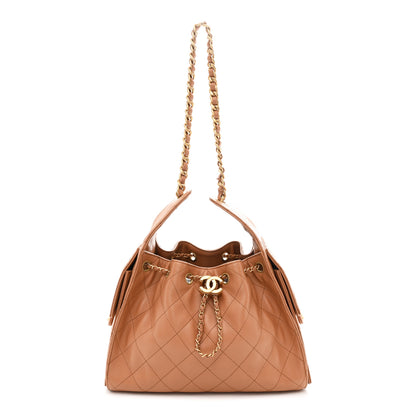 Chanel Caviar Quilted Small Chanel 25 Handbag Brown 1 of 10