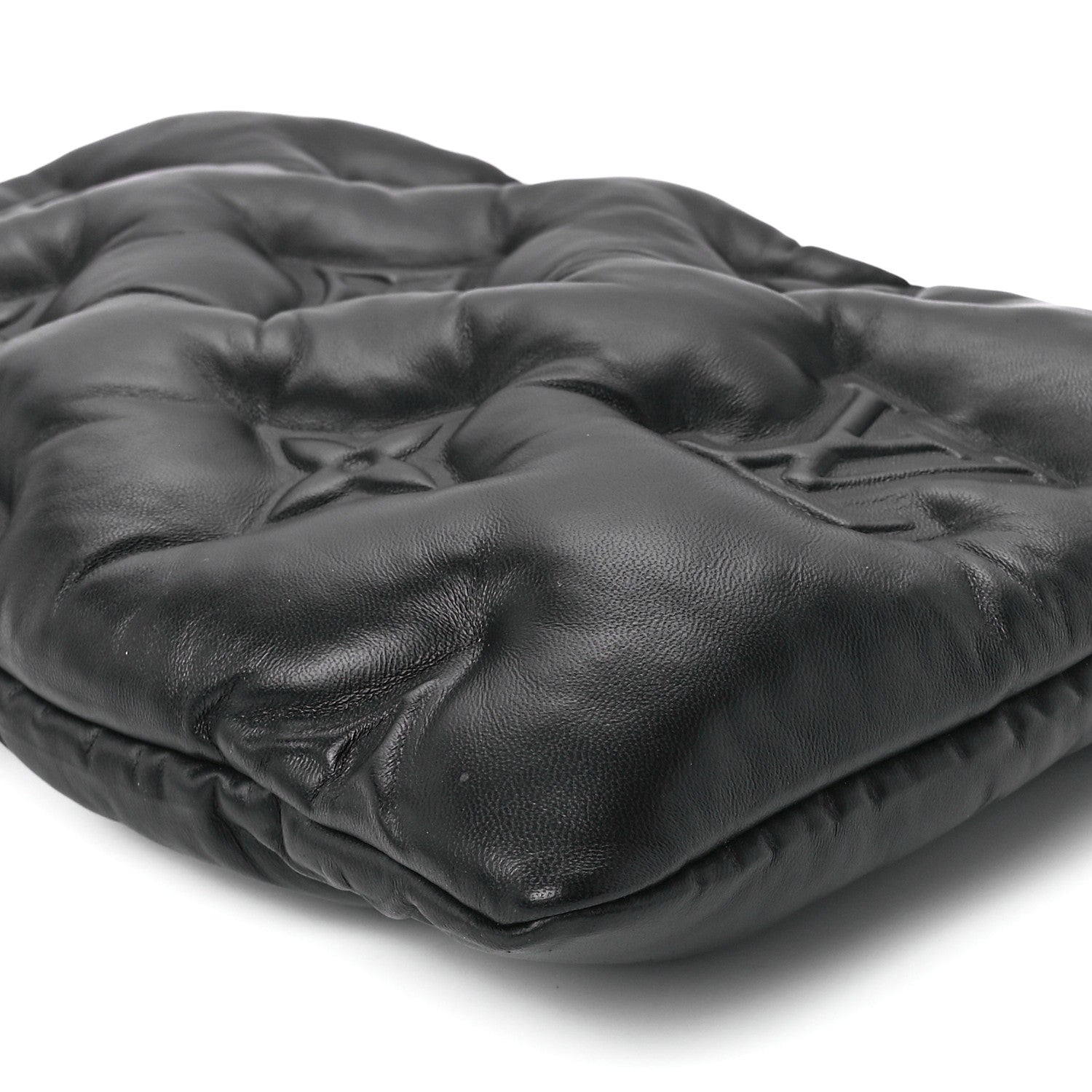 Louis Vuitton Lambskin Puffer A4 Pouch Black 11 of 11
