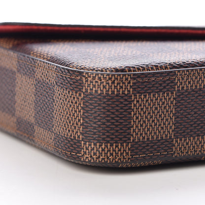 Louis Vuitton Damier Ebene Pochette Felicie Chain Wallet 11 of 13
