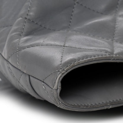 Chanel Lambskin Quilted Shopping Tote Grey 13 of 24