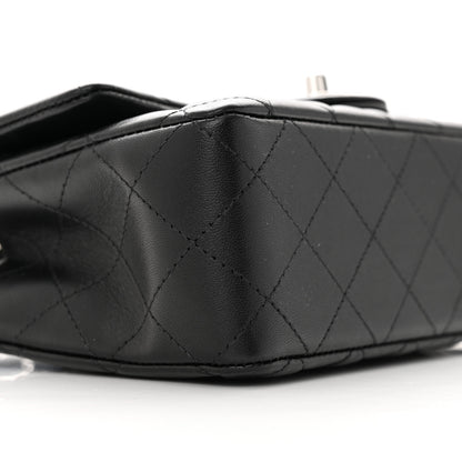 Chanel Lambskin Quilted Mini Rectangular Flap Black 9 of 12