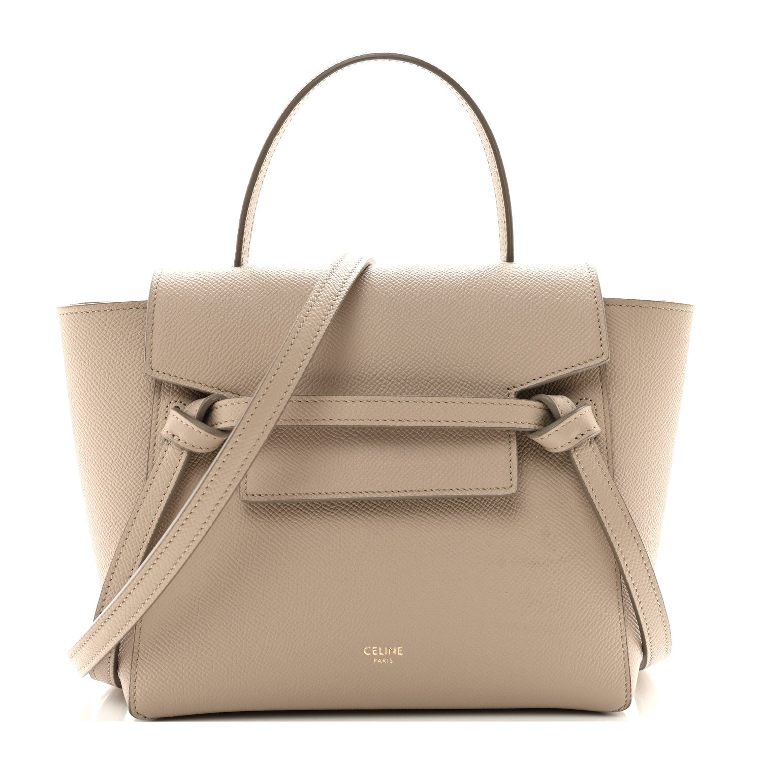 Celine Grained Calfskin Nano Belt Bag Light Taupe 1 of 14
