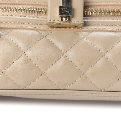 Burberry Quilted Calfskin Mini Manor Tote Beige 12 of 12