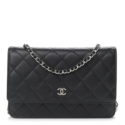 Chanel Caviar Quilted Wallet On Chain WOC Black 1 of 11