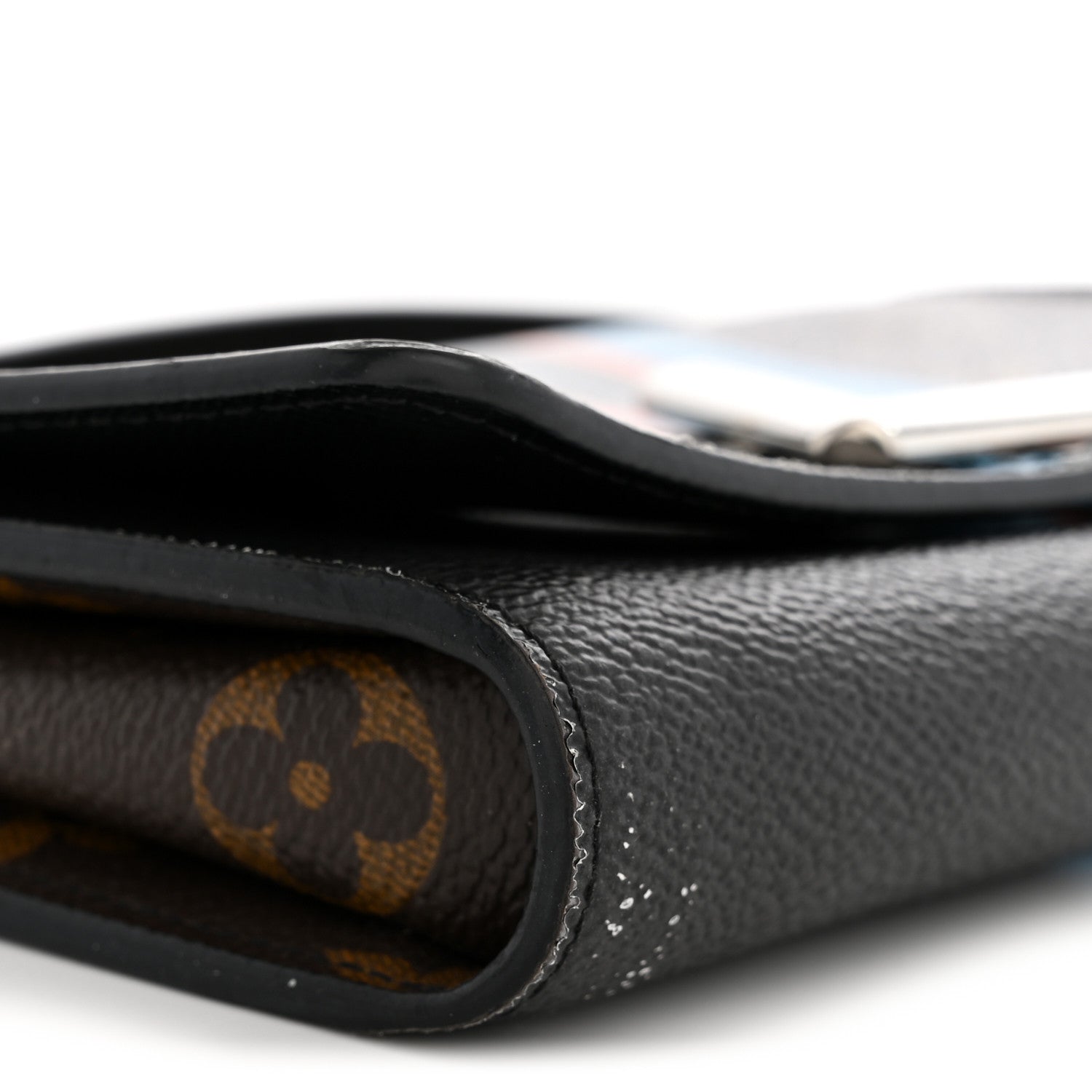 Louis Vuitton Monogram Stripe Twist Chain Wallet 9 of 12