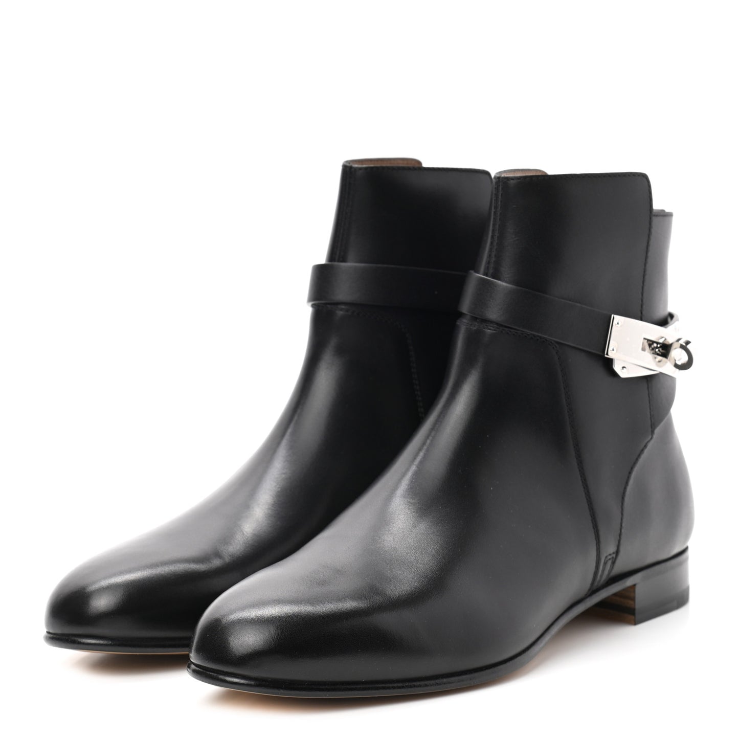 Calfskin Neo Low Boots 38 Black