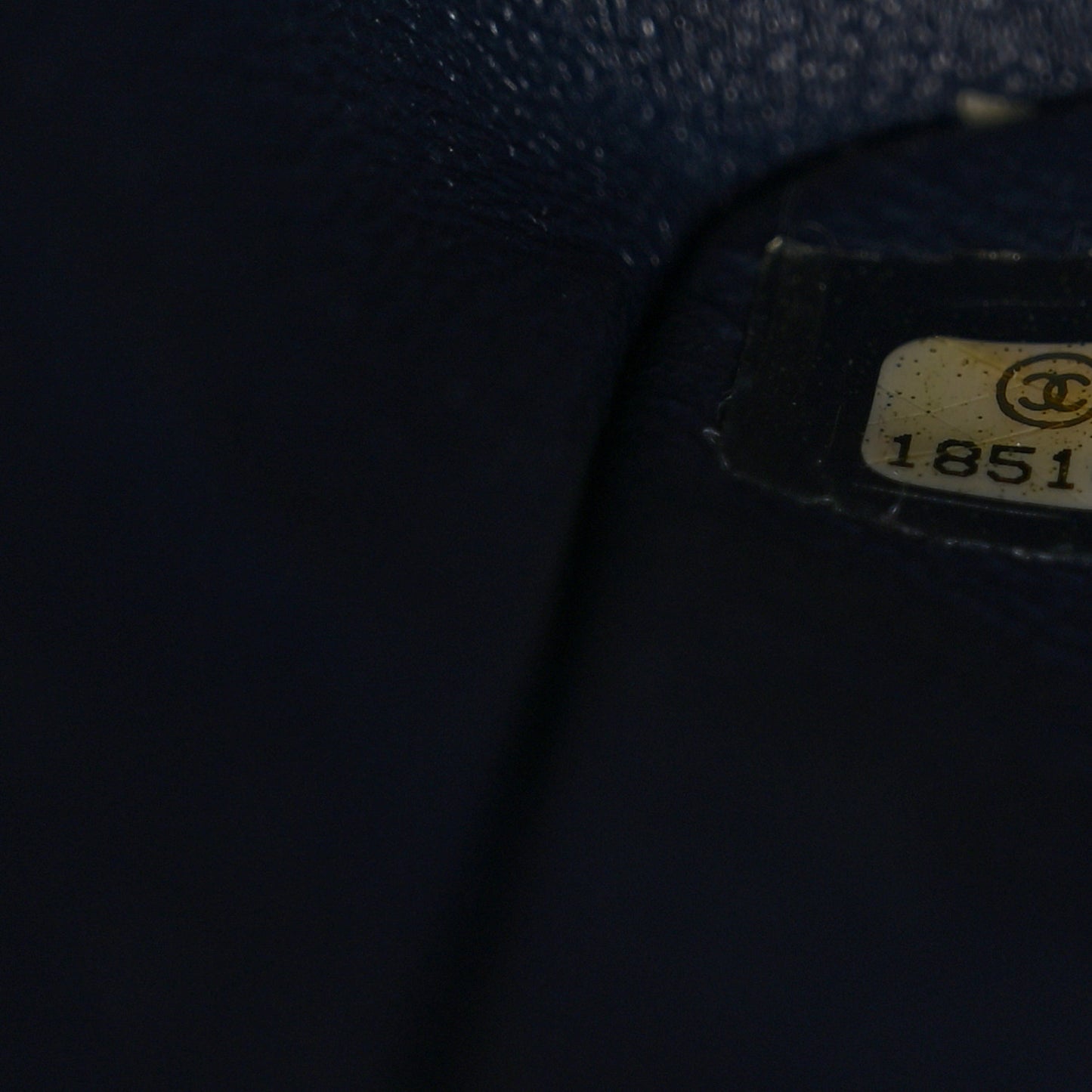 Lambskin Quilted Maxi Double Flap Dark Blue