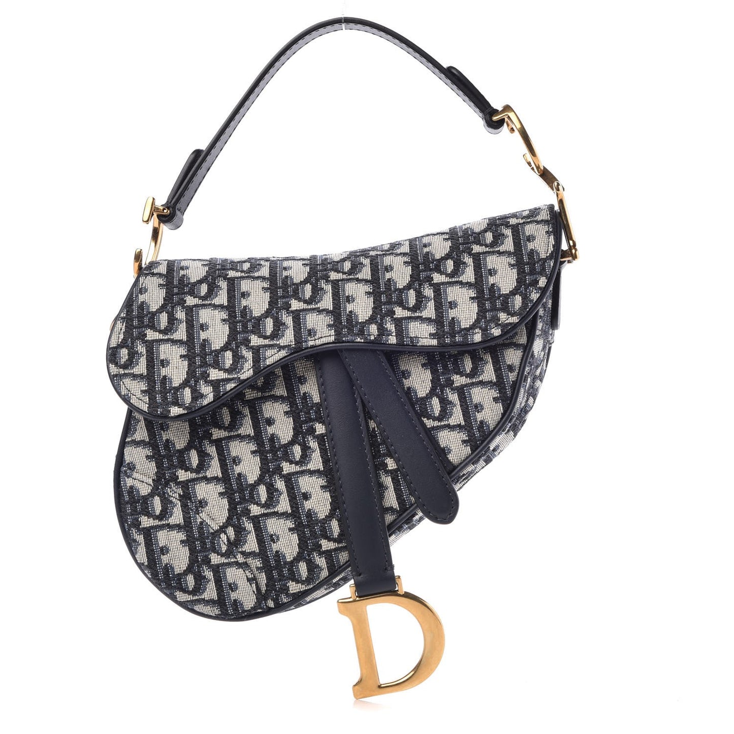 Oblique Mini Saddle Bag Blue