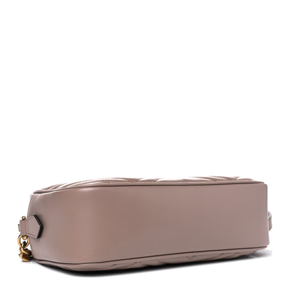 Gucci Calfskin Matelasse Small GG Marmont Chain Shoulder Bag Porcelain Rose 3 of 4