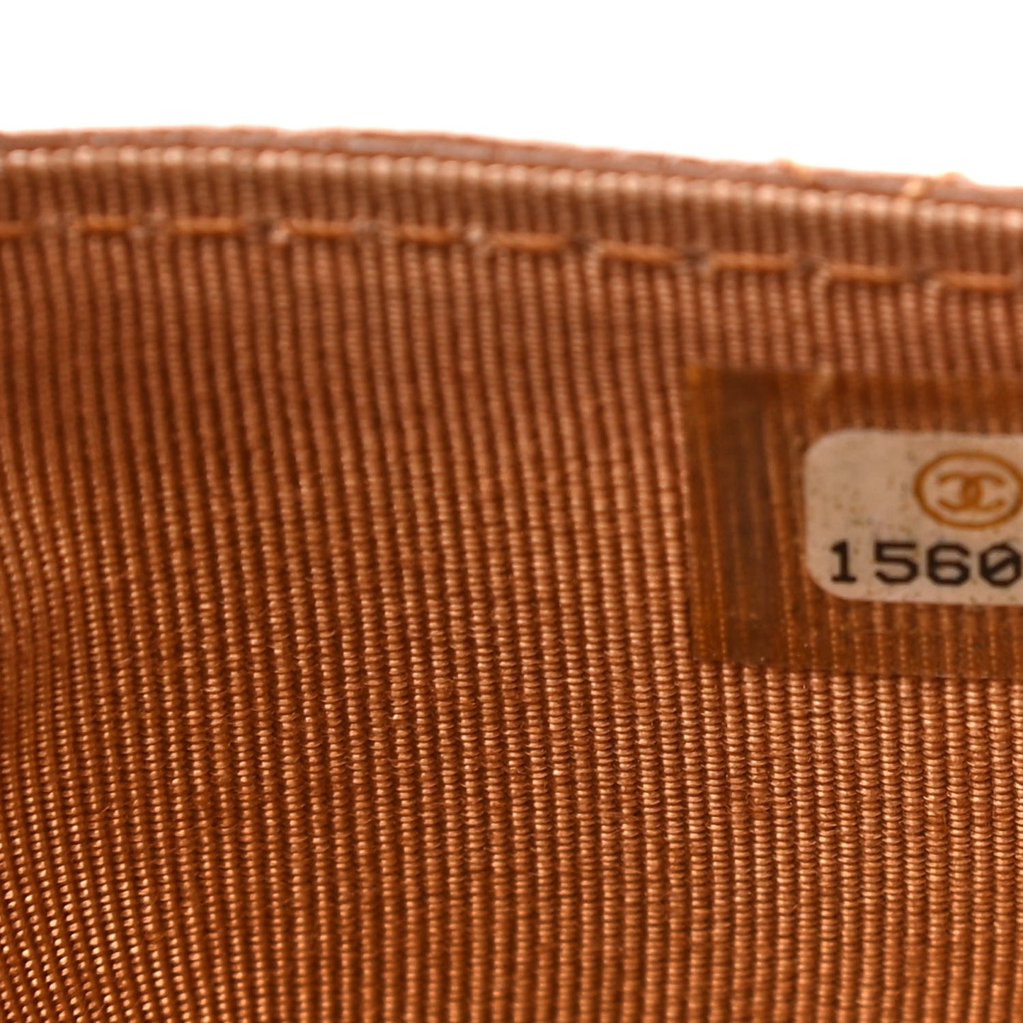 Caviar Quilted Card Holder Light Brown