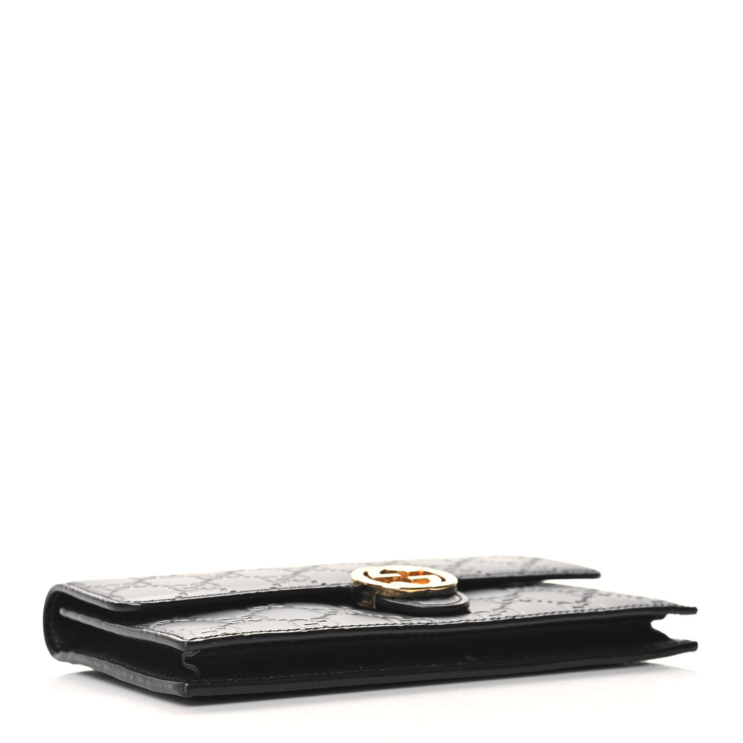 Guccissima Icon Chain Wallet Black