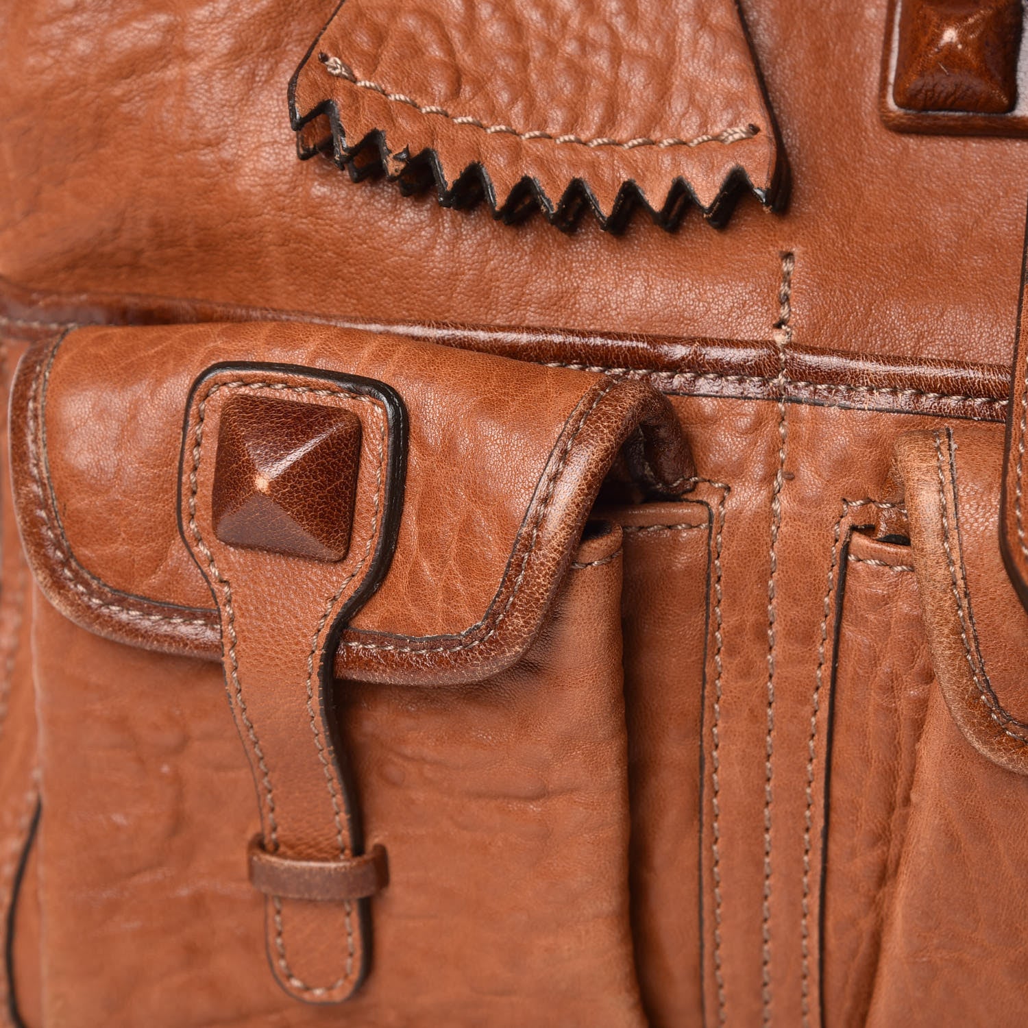Chloe Goatskin Elvire Tote Brown 14 of 15